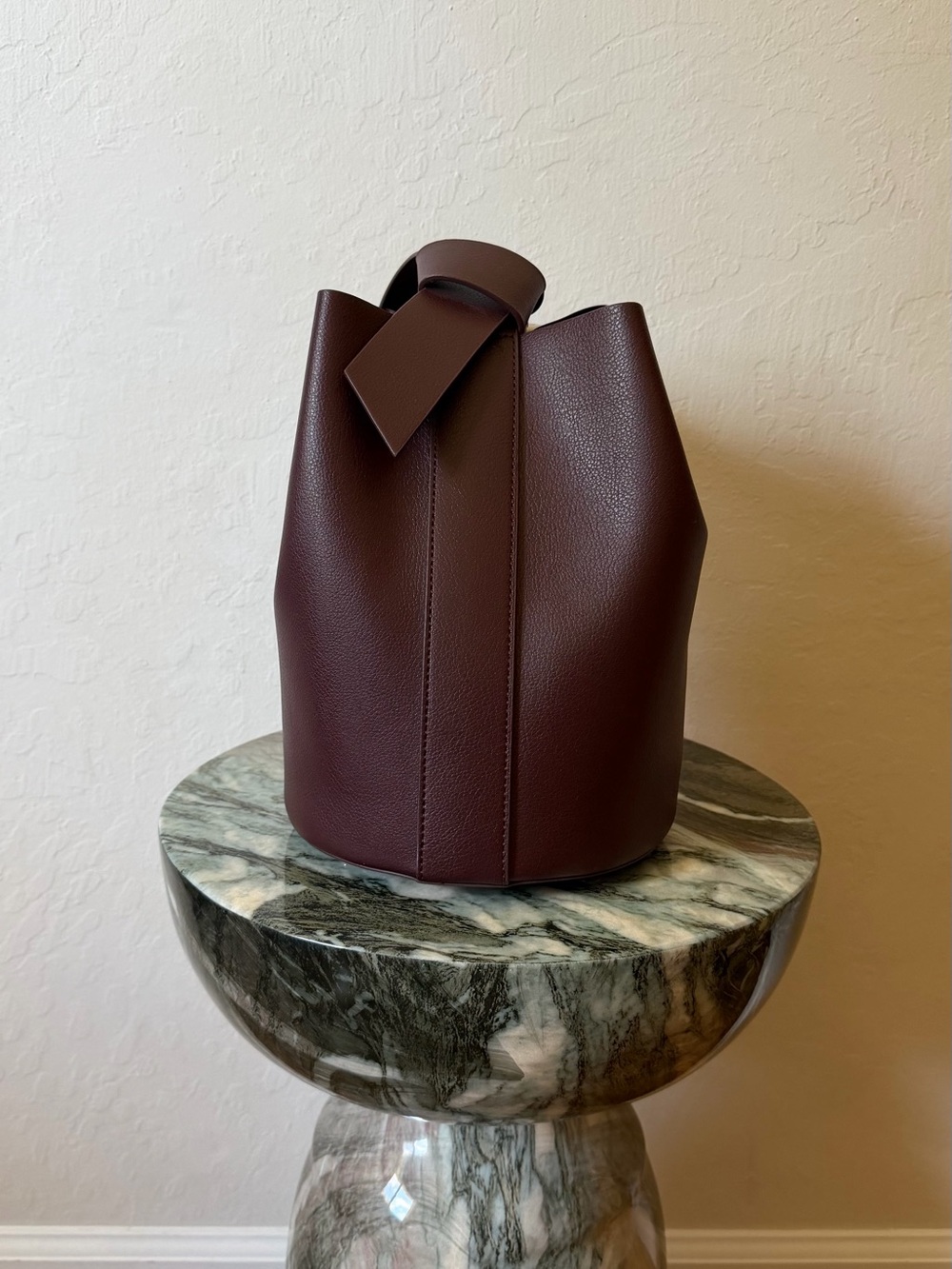 ZARA Burgundy Bucket Bag